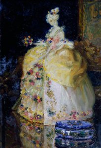 Eighteenth century lady by Erminia Bruni Menin