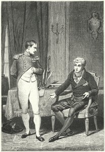 Discussion between Napoleon and Metternich at Dresden by Ernest Hillemacher