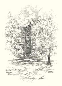 Old London: Back of the Cock and Temple Churchyard by Ernest (after) Coffin
