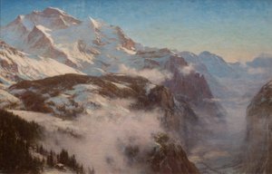 Winter in the Lauterbrunnen Valley, Switzerland