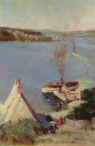 McMahons Point Ferry by Arthur Streeton