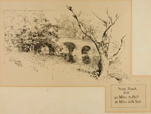 Brook Bridge by Ernest C. Peixotto
