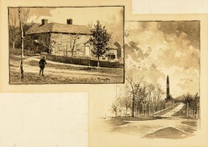 House/Monument in Woods by Ernest C. Peixotto