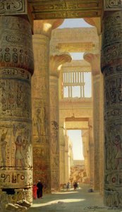 The Temple of Karnak, The Great Hypostyle Hall, 1890 by Ernest Carl Eugen Koerner