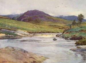 The Black Water of Dee Above the Bridge by Ernest Edward Briggs