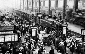 Arrival of Train at North Station, Paris by Ernest Flammarion
