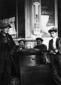 Street Sellers of Roasted Chestnuts, Paris by Ernest Flammarion