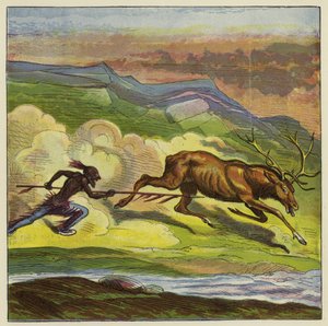 American Indian Hunting a Deer