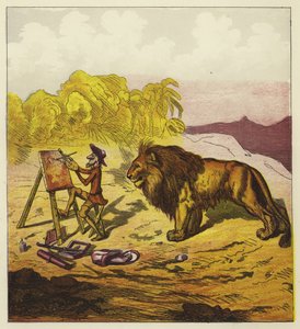 John Bold Surprised by a Lion While Painting