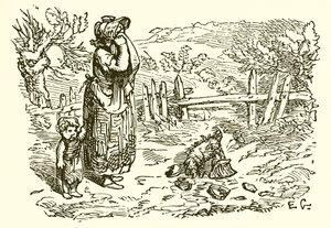 The Maid and the Pail of Milk by Ernest Henry Griset