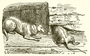 The Mouse and the Weasel by Ernest Henry Griset