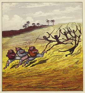 The three mariners chased by cannibals by Ernest Henry Griset
