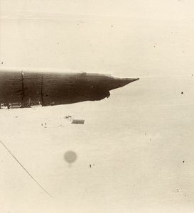 Looking Down from the Balloon at the Plateau. From Album by Sir Ernest Henry Shackleton Entitled National Antarctic Expedition (1901-1903) by Ernest Henry Shackleton