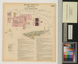 Manantico Bleach and Dye Works, Hexamer General Surveys, Volume 12, Plate 1101 by Ernest Hexamer