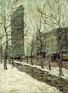 The Flatiron Building by Ernest Lawson