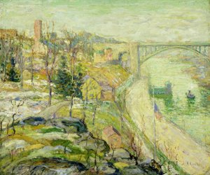 Washington Bridge, New York City by Ernest Lawson