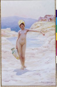 Algerian girl with the jug by Ernest Louis Lessieux
