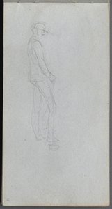 Sketchbook, page 11: Figure in Profile