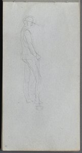 Sketchbook, Page 11: Figure in Profile