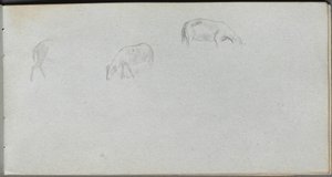 Sketchbook, page 20: Animal Study by Ernest Meissonier
