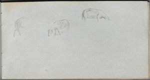 Sketchbook, Page 20: Animal Study by Jean Louis Ernest Meissonier