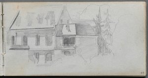 Sketchbook, Page 49: Architectural Study