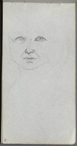 Sketchbook, Page 59: Study of a Face