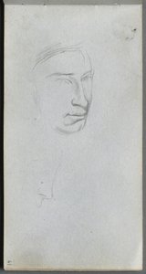 Sketchbook, page 61: Face, 3/4 View Profile
