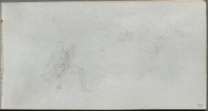 Sketchbook, page 77: Figure Study