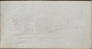 Sketchbook, page 78: Landscape Study