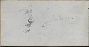 Sketchbook, Page 80: Study of Faces
