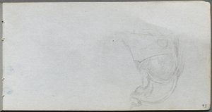 Sketchbook, Page 93: Study of a Saddle