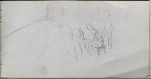 Sketchbook, page 98: Study of Figures