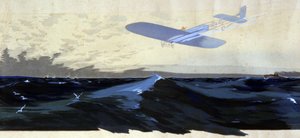 Louis Bleriot: First Air Crossing of the English Channel, c.1920 (Illustration)