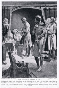 The Death of Henry II, AD 1189 by Ernest Prater