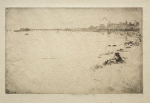 The Pier by Ernest Stephen Lumsden