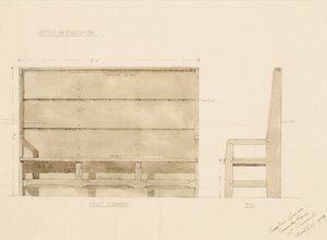 Design for Settle in English Oak