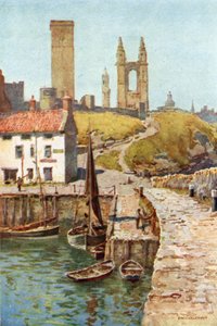 Cathedral Ruins, St. Andrews, From the Harbour