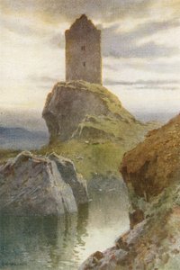 Smailholm Tower by Ernest William Haslehust
