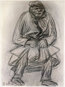Figure of a beggar by Ernst Barlach
