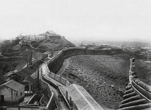Kuangchou, Kuanyin Shan, Kuangtung, View from the North Tower of the North Wall of the Town and Kuanyin Hill by Ernst Boerschmann