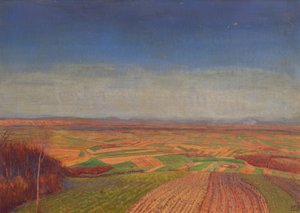Marchfeld from Bisamberg by Ernst Eck
