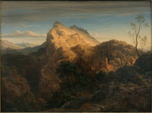 Evening Landscape Near Olevano