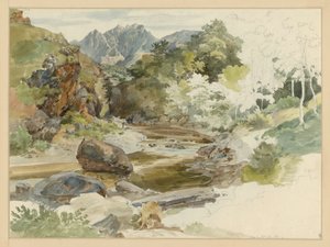 Wooded Rocky River Valley near Massa by Ernst Fries