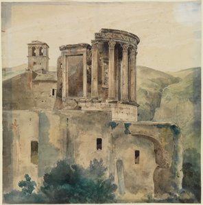 The Temple of Vesta in Tivoli by Ernst Fries