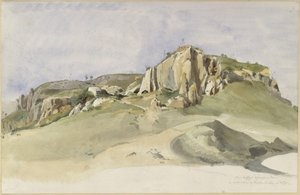 Rocky Hills in the Campagna by Ernst Fries