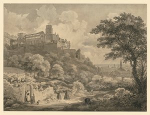 Heidelberg. View of the Castle by Ernst Fries