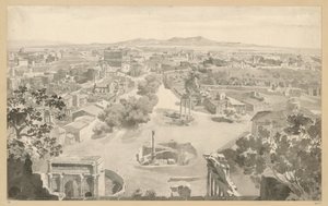 Northwest View of Rome from the Tower of the Capitol by Ernst Fries