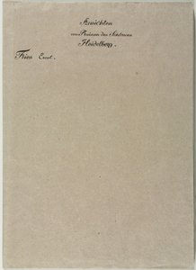 Six Views of Heidelberg Castle: Wrapper by Ernst Fries
