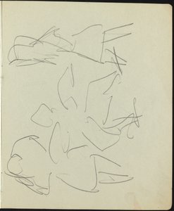 Dancers and Performers Page from a Sketchbook by Ernst Ludwig Kirchner